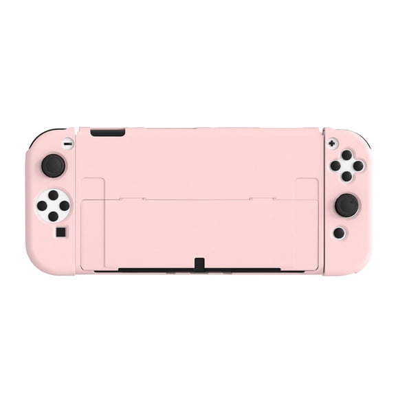 Case for Nintendo Switch OLED - Skin-Friendly PC Hard Shell, Dockable with Built-in Stand