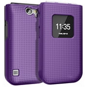 حافظة هاتف Nokia 2720 V Flip ، Nakedcellphone [أرجواني] غطاء غلاف صلب قابل للانزلاق [ملمس خشن]