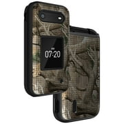 Case for Nokia 2760 Flip Phone, Nakedcellphone [Grid Texture] Slim Hard Shell Protector Cover for Tracfone N139DL