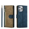 thumbnail image 1 of Case for Nokia C1 Vintage Multi-Color Folio Vegan Leather Purse Case with Card Slots Magnetic Closure Kickstand Flip Crashproof Phone Cover, 1 of 6