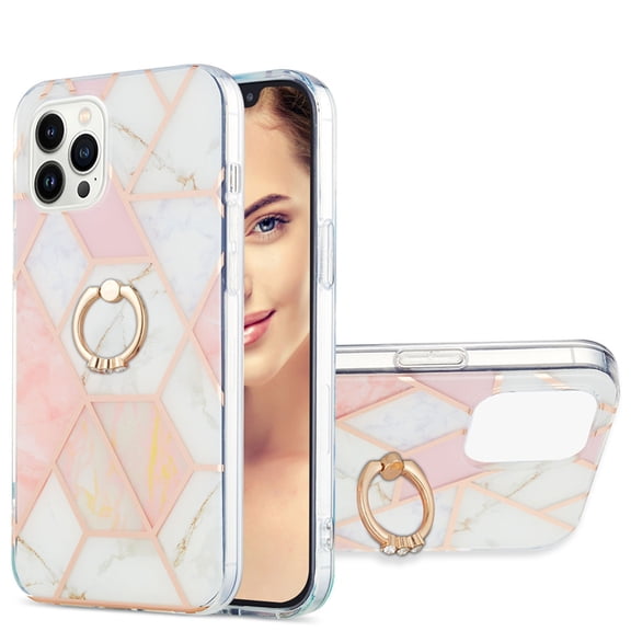 Case for Nokia G11 360 Degree Rotating Bracket Sparkling Marble Ring Case Anti-Fingerprint Skid Resistant Shockproof Protective Phone Cover