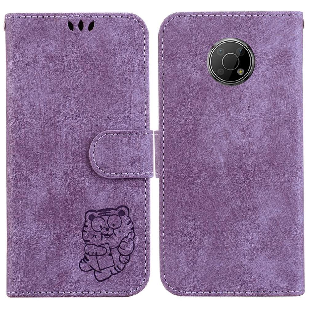Case for Nokia G300 Wallet Case Embossed Cute Tiger Card Pocket Flip