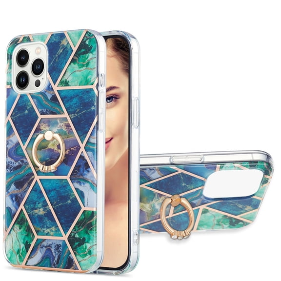 Case for Nothing Phone One 360 Degree Rotating Bracket Sparkling Marble Ring Case Anti-Fingerprint Skid Resistant Shockproof Protective Phone Cover