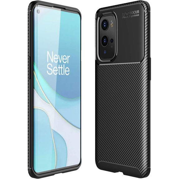 Case for OnePlus 9 Pro, Slim Shockproof Soft TPU Protective Shell Compatible with OnePlus 9 Pro (Black)