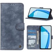 Case for OnePlus 9, Wallet Folio Flip PU Leather Magnetic Buckle Slim Back Cover Built-in Card Holder Slot and Stand for OnePlus 9 Blue