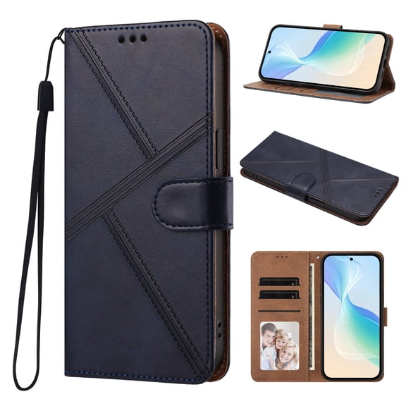 Case for OnePlus ACE 6 Ultra 5G Wallet Flip PU Leather Case with Card Slots Kickstand Shockproof Magnetic Phone Cover, Blue