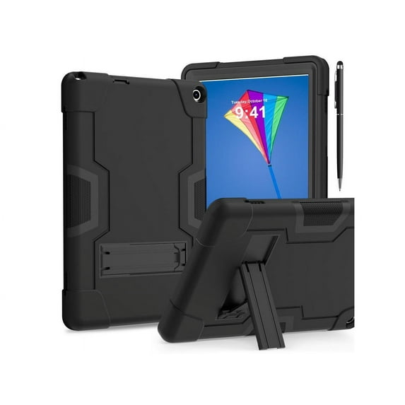 Case for Onn 10.1 inch 3rd Generation 2022 Model 100071485 with Kickstand, Heavy Duty Shockproof Protective Cover with Stylus Pen