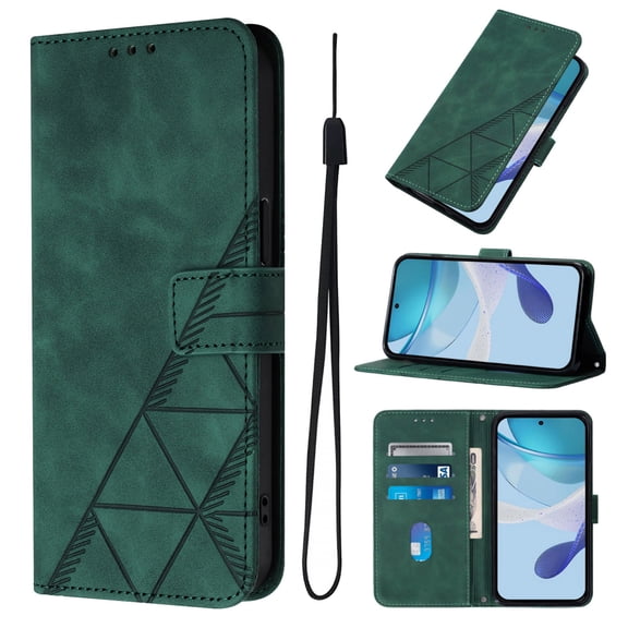 Case for Oppo Find X9 Ultra Wallet PU Leather Case with Card Slots Kickstand Shockproof Magnetic Flip Phone Cover, Green