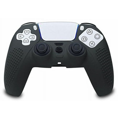 Case for PS5 Controller, Black Soft Silicone Rubber Grip Skin Cover for Sony PlayStation 5 Controller