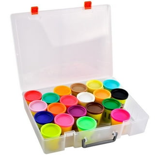Case for Play-Doh Modeling Compound 20-Pack Case of Colors 3-Ounce Cans,Storage Box Organizer Container Holds 32-Pack of 1-Ounce Modeling Compound