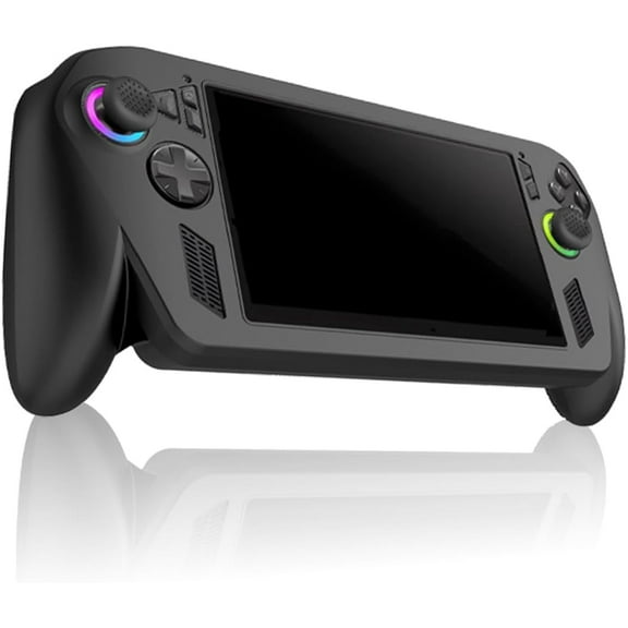 Case for ROG Xbox Ally X,Fully Wrap Silicon Soft Protective Shockproof Cover with Support for ROG Xbox allyX.-Black