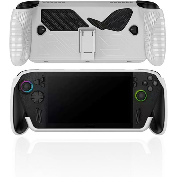 Case for ROG Xbox Ally X,Fully Wrap TPU Soft Protective Shockproof Cover with Support for ROG Xbox Ally X Accessories.-White