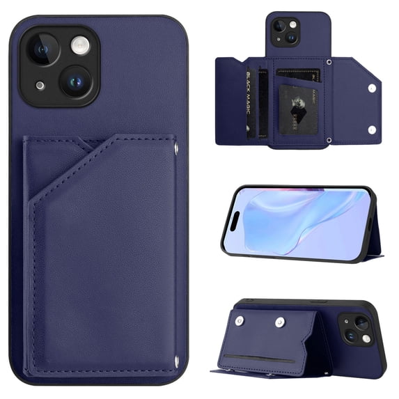 Case for Samsung A06 4G Wallet Case with Card Holder, Slim Standing Support Premium PU Leather Kickstand Card Slots, Durable Shockproof Cover