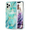 thumbnail image 1 of Case for Samsung A23 5G Shiny Geometric Marble Design Clear Bumper Glossy Case with Camera Screen Protection Anti-Fingerprint Skid Resistant, 1 of 6