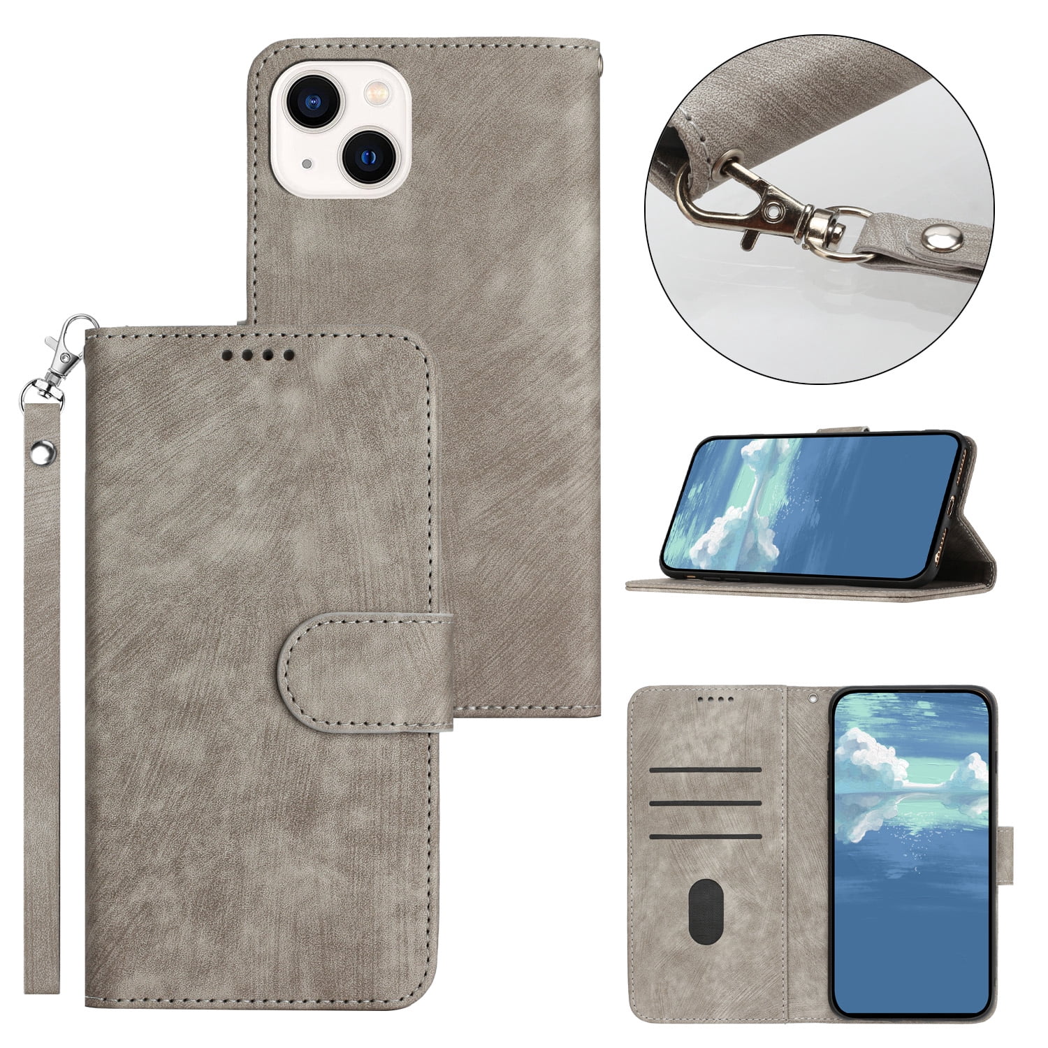 Case for Samsung A30 Solid color flip cover protective case wallet PU ...