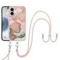 thumbnail image 1 of Case for Samsung A34 5G case,Shiny IMD Marble Pattern Lanyard Case for Girls,Enhanced Camera and Screen Protection Cover, 1 of 6