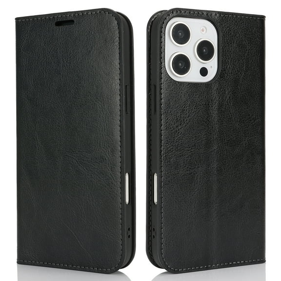 Case for Samsung A5 2018 Genuine Leather Wallet Case with Card Cash Holder Magnetic Cover Camera Protection Book Style Flip Case TPU Shell