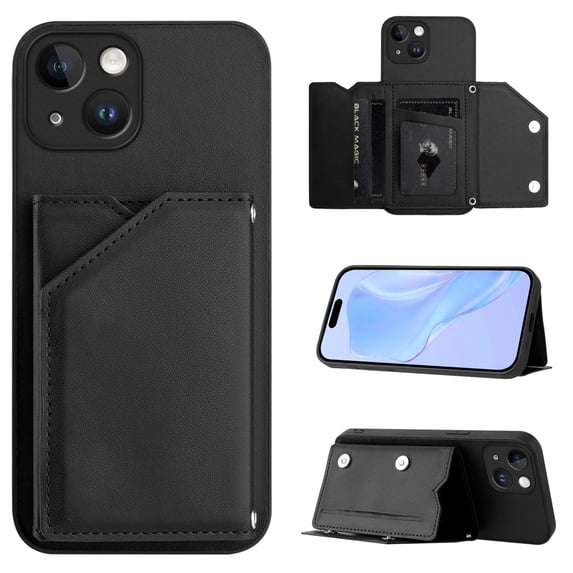 Case for Samsung C55 5G Wallet Case with Card Holder, Slim Standing Support Premium PU Leather Kickstand Card Slots, Durable Shockproof Cover