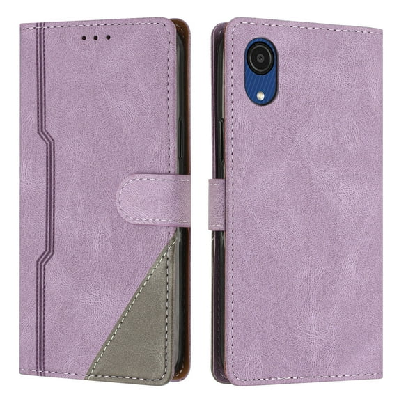Case for Samsung Galaxy A03 CORE PU Leather Flip Folio Cover with Card Holders Magnetic Closure Folding Kickstand