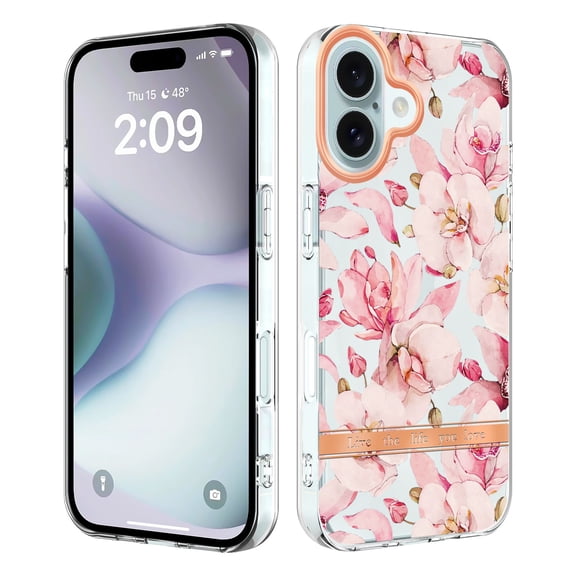 Case for Samsung Galaxy A14 4G Phone case, cute floral design, magnetic shockproof heavy-duty protection