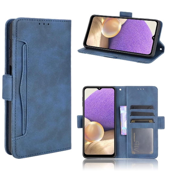 Case for Samsung Galaxy A32 5G Magnetic closure Leather Wallet Cover Adjustable Detachable Card Holder