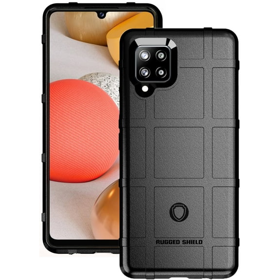 Case for Samsung Galaxy A42 5G, [Black] Armor Rugged Shield Flexible Cover [Anti-Fingerprint, Matte Texture]