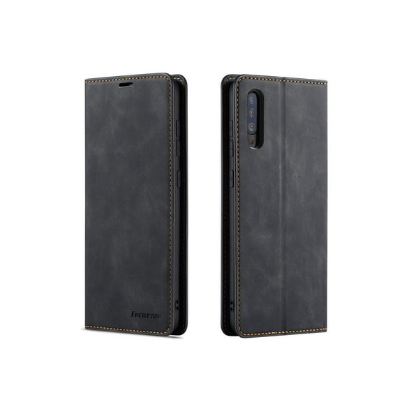 Case for Samsung Galaxy A50 / A50S / A30S, Premium PU Leather Cover TPU Bumper with Card Holder Kickstand Hidden Magnetic Shockproof Flip Wallet Case