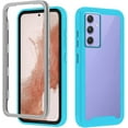 thumbnail image 1 of Case for Samsung Galaxy A54 5G for Women Men, Shockproof Samsung A54 5G Case Clear Phone Case Support Wireless Charging Protective Cases (Light Blue), 1 of 14