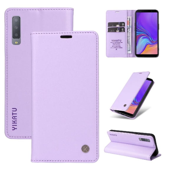 Case for Samsung Galaxy A7 2018 Wallet Case with Card Slots PU Leather Magnetic Closure