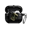 thumbnail image 1 of Case for Samsung Galaxy Buds 3 / Buds 3 Pro Fiber Pattern Cover With Skull Switch and Carabiner, 1 of 5