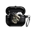 thumbnail image 1 of Case for Samsung Galaxy Buds 3 / Buds 3 Pro Fiber Pattern Cover With Skull Switch and Carabiner, 1 of 5