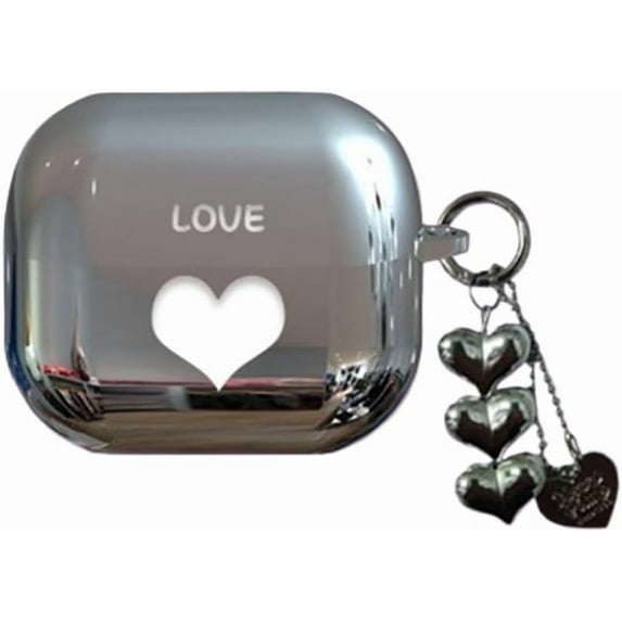 Case for Samsung Galaxy Buds 3/Buds 3 Pro,Silver Earphone Soft Protective Cover,Shockproof Earbuds Shell for Boys Girls (B)