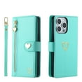 thumbnail image 1 of Case for Samsung Galaxy J7 2016 Wallet phone case with zipper pocket, wrist strap, flip cover and built-in card slots., 1 of 6