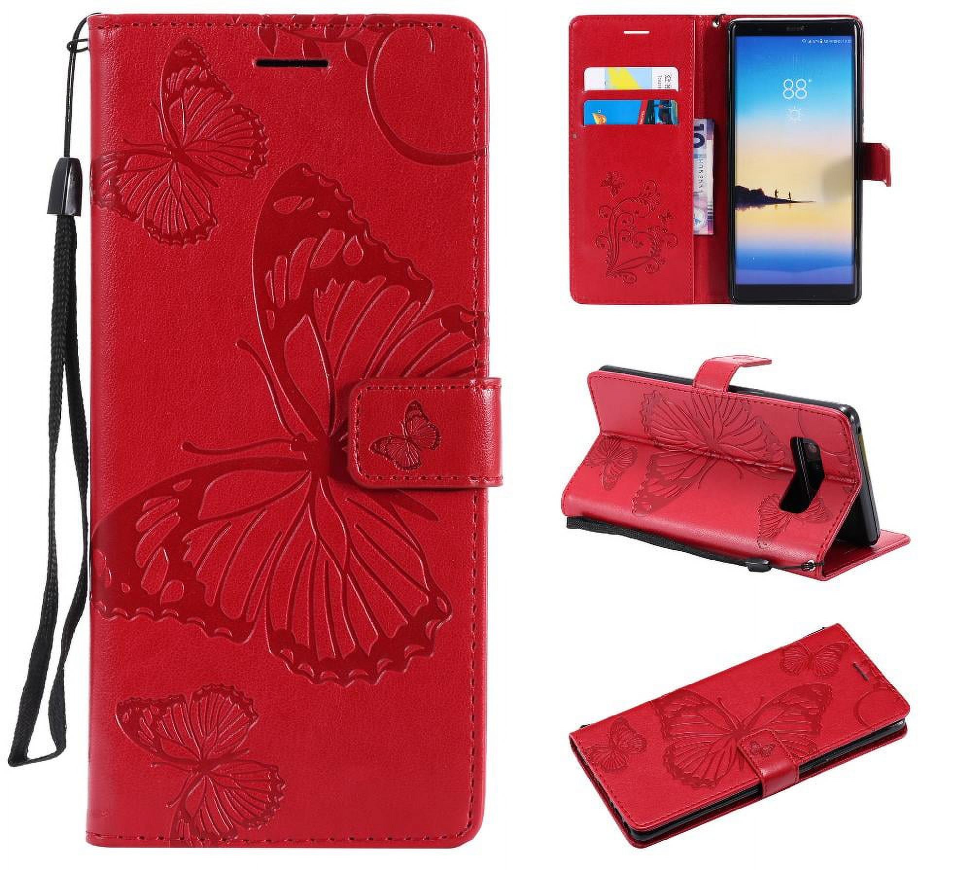 Case for Samsung Galaxy Note 8 Flip Kickstand Pu Leather Cover