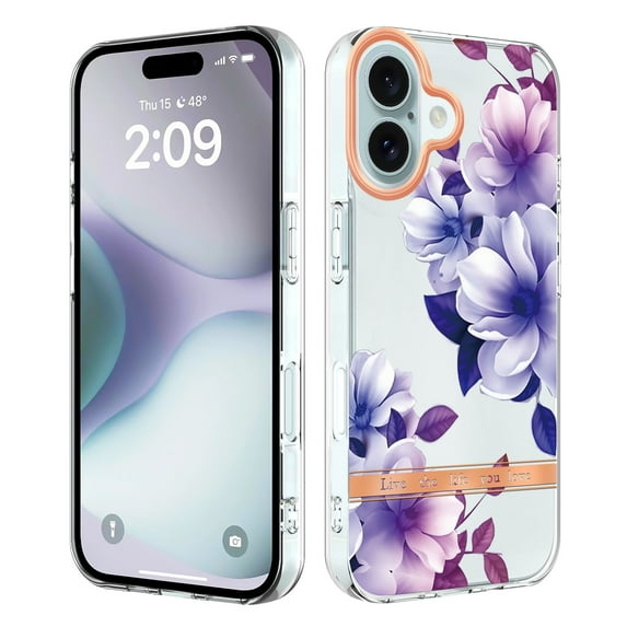 Case for Samsung Galaxy S21 5G Phone case, cute floral design, magnetic shockproof heavy-duty protection