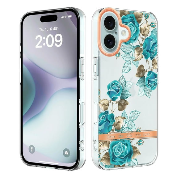 Case for Samsung Galaxy S21 5G Phone case, cute floral design, magnetic shockproof heavy-duty protection