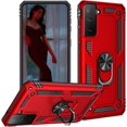 thumbnail image 1 of Case for Samsung Galaxy S21 FE Case,Heavy Duty Drop Protection Rugged Shockproof/Dust Proof,Case for Samsung Galaxy S21 FE Case red, 1 of 12