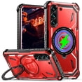 thumbnail image 1 of Case for Samsung Galaxy S22+Plus 5G (Not S22), Heavy Duty Magnetic Stand Cover Rugged Shock  Slim Phone Case for Samsung Galaxy S22 Plus 5G.HJJ-Red, 1 of 10