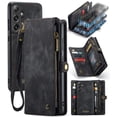thumbnail image 1 of Case for Samsung Galaxy S24 Plus Detachable Card Holder Wallet Cover Trifold with Strong Magnetic TPU PC Handmade Leather Zipper, 1 of 5