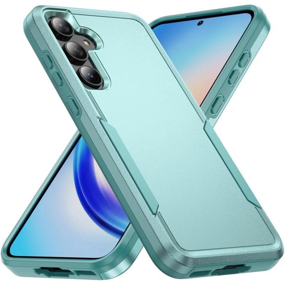 Case for Samsung Galaxy S24 S22 S21 S23 Ultra Plus A55 A15 A35 5G A54 A14 A53 A05S Heavy Duty Rugged Protective Shockproof Cover,Green,for Galaxy S23