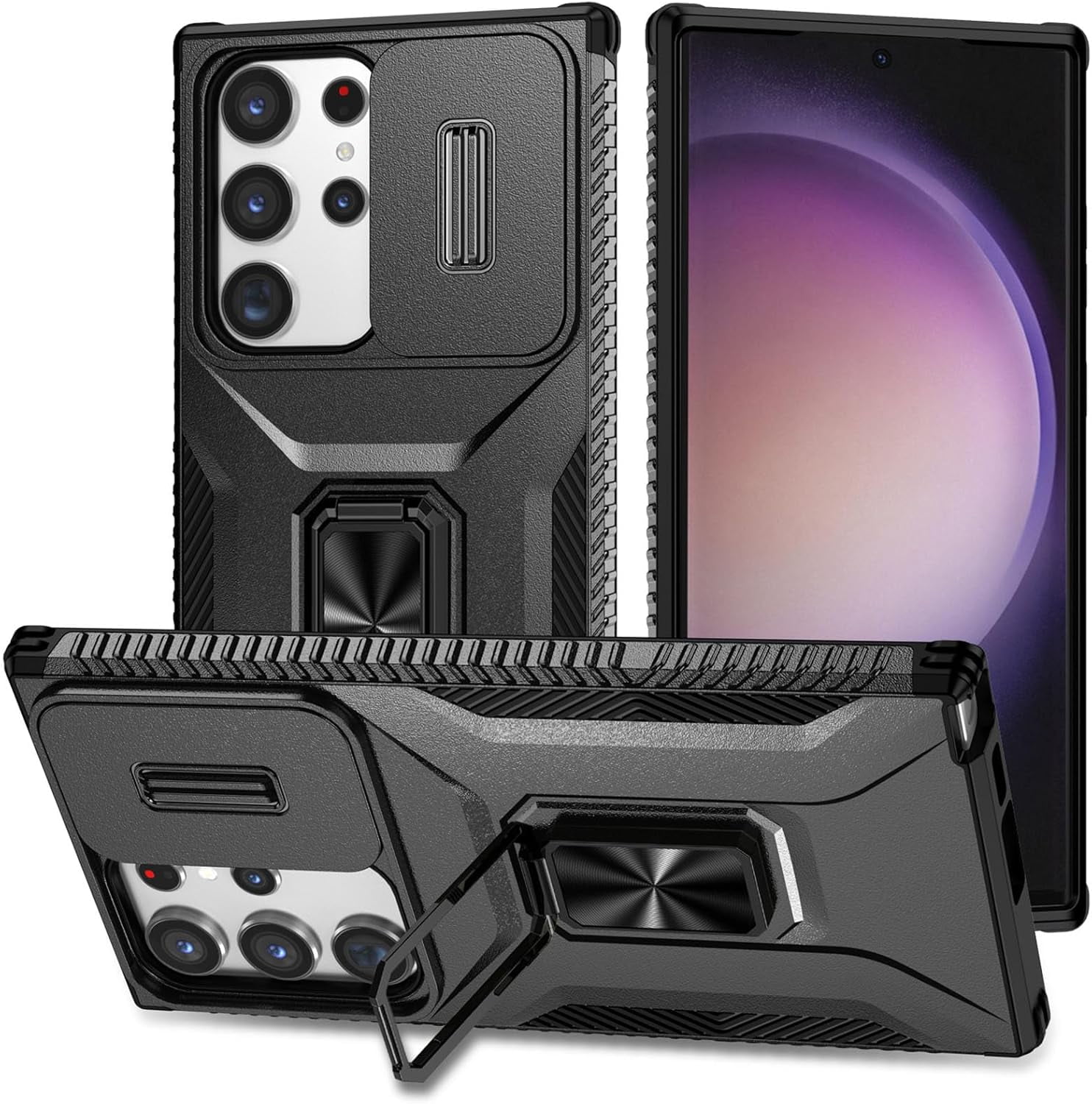 Case for Samsung Galaxy S24 Ultra/S24 Plus/S24,PC Camera Protection