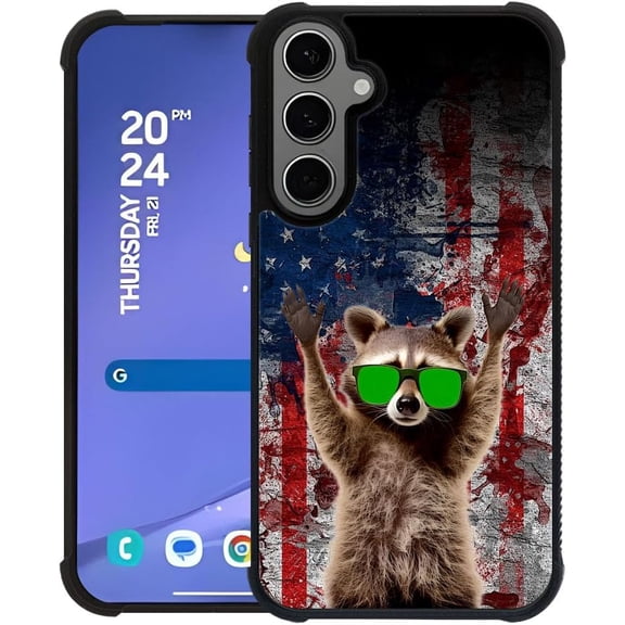 Case for Samsung Galaxy S25 Plus, S24 Plus, Stylish Sloths Flags S24+ Plus, Drop Protection with Soft TPU Bumper