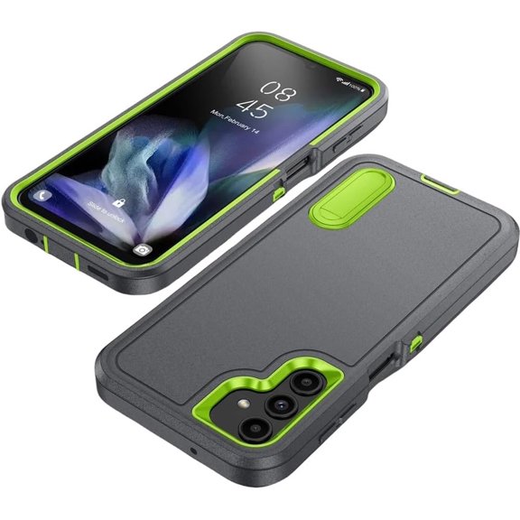 Case for Samsung Galaxy S25 S22 S23 FE S24 Ultra Plus Full Body 3 in 1 Shockproof Heavy Duty Anti-Scratch Rugged Kickstand Cover,Gray,for Galaxy S22