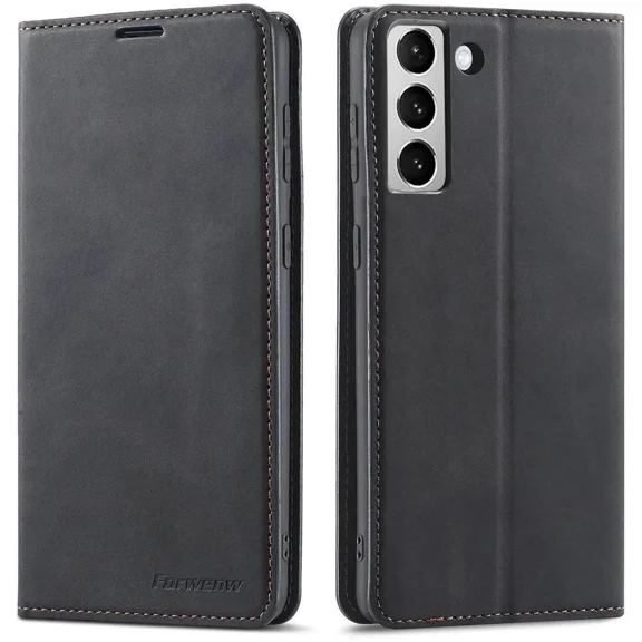 Case for Samsung Galaxy S26 Plus Premium PU Leather Phone Cover with Card Holder Stand, Shockproof Flip Wallet Cover