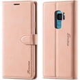 thumbnail image 1 of Case for Samsung Galaxy S9, Vintage Wallet Folio Flip Cover Full Coverage Premium Leather Case with Magnetic Closure Kickstand Card Slots - Rose Gold, 1 of 12