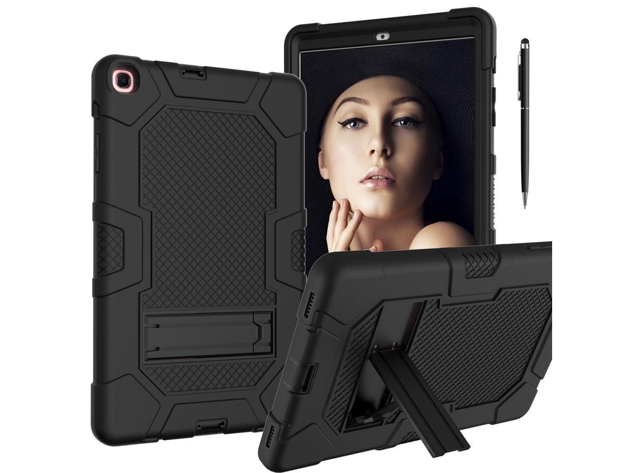 Case for Samsung Galaxy Tab A 10.1 inch 2019 SM-T510/ SM-T515/ SM-T517 with  Kickstand, Heavy Duty Shockproof Protective Cover with Stylus Pen