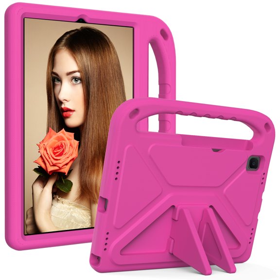 Case for Samsung Galaxy Tab A 8.4 2020 SM-T307 Tablet, Kids Friendly Slim Lightweight EVA Rubber Convertible Handle Stand Shockproof Protective Cover