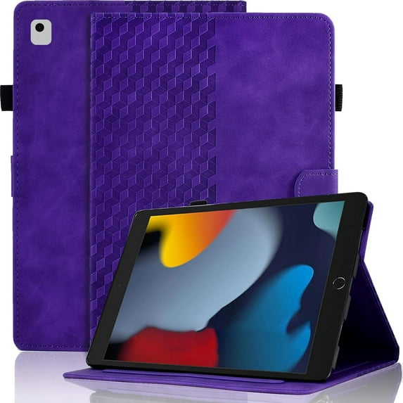 Case for Samsung Galaxy Tab A11 8.7” SM-X130/X133/X135,Magnetic PU Leather Folio Folding Cover with Stand Card Wallet Shockproof Rubber Case, Purple