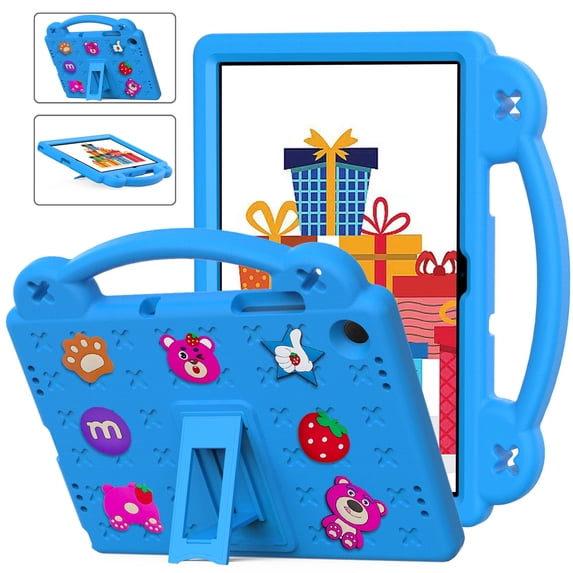 Case for Samsung Galaxy Tab A11 Plus 2025 / A9+ 11 inch 2023 Model (SM-X230/X236/X210/X216) Cute Portable Kids Shockproof Cover With Stand