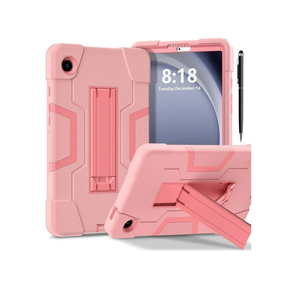 Case for Samsung Galaxy Tab A9 8.7 Inch 2023 SM-X110/X115/X117 with Kickstand, Heavy Duty Shockproof Protective Cover with Stylus Pen